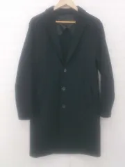 ■ GLOBAL WORK グローバルワーク 通勤 通学 シンプル 定番 長袖 チェスターコート サイズM ブラック レディース E  【1305250009735】