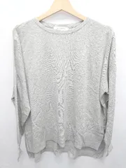 ◇ ◎ ●未使用● ⊆ AMERICAN HOLIC サイドスリット 長袖 ニット セーター サイズM グレー レディース E  【1506180012875】