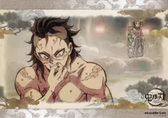 【中古】食器 不死川玄弥(温泉) 紙製ランチョンマット  「鬼滅の刃 刀鍛冶の里編 キャラクター絵巻カフェ 第三期 不死川兄弟と上弦の肆」 不死川玄弥フードメニュー注文特典