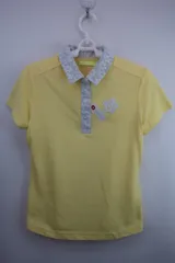 VIVA HEART(ビバハート) ポロシャツ 黄 レディース 40 ゴルフウェア 2210-0313 中古