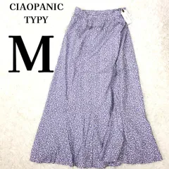 新品 チャオパニックティピー 花柄 総ゴム マーメイドスカート 紫色 M