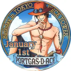 【中古】バッジ・ピンズ ポートガス・D・エース バースデー缶バッジ(2017年度) 「ワンピース」 東京ワンピースタワーグッズ