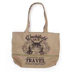 【新品】 伸びるバッグ ベージュ 941664 わちふぃーるど 猫のダヤン トートバッグ 軽量 おしゃれ エコバッグ  猫 ねこ かわいい おしゃれ
