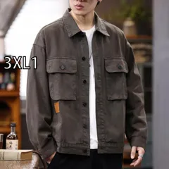 [3XL1]秋冬 コーデ メンズ  服 シンプル ファッション オシャレ 大人 かっこいい 大きいサイズ ストリート 紳士服 ハイエンド 厚手 ワークウェア デニムジャケット ゆったり ハンティング シャツ ジャケット