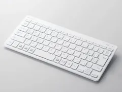 【新品・2営業日で発送】ELECOM エレコム Bluetoothミニキーボード／パンタグラフ式／薄型／マルチOS対応／ホワイト(TK-FBP100WH)
