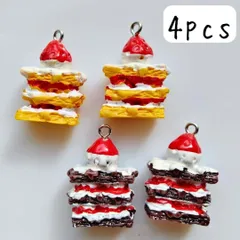 ケーキチャーム スイーツ お菓子 チョコレート いちご 食べ物 食品サンプル ミニチュア ハロウィン 秋冬 ハンドメイドパーツ まとめ売り キーホルダー アクセサリー ピアス イヤリング 手芸 工作 リメイク DIY かわいい 可愛い ファンシー