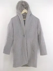 ◇ Every very nice claup フェイクファー 長袖 コート サイズF サックスブルー系 レディース P  【1301250006156】