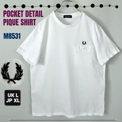 フレッドペリー/FRED PERRY★POCKET DETAIL PIQUE SHIRT★M8531★ポケットディティール カノコTシャツ★ ★UKメンズL/JPNメンズXL  #2504A085