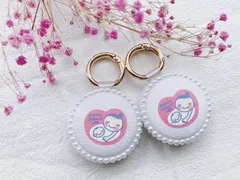 【シンプルくるみversion】マタニティマーク マタニティキーホルダー おなかに赤ちゃんがいます♡