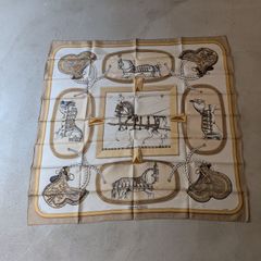 HERMES エルメス カレ 90 L'hiver リヴェール 冬 シルク スカーフ