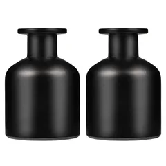 【人気商品】Frcolor ガラスディフューザーボトル 円筒形 エッセンシャルオイル 150ml 香りのアクセサリー 容器 2個セット