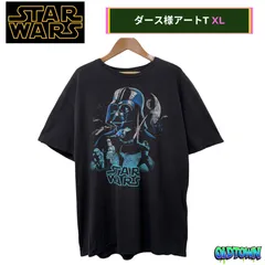 スターウォーズ Tシャツ XLサイズ ブラック STAR WARS Darth Vader ダースベーダー ストームトルーパー デス・スター 映画プリント ムービーT ムービー ユニセックス ストリート Y2K キャラクター オーバーサイズ 古着 A636