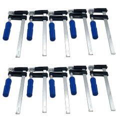 F型クランプ Fクランプ プライヤー DIY 大工道具 作業用 200mm × 50mm 卓上 万力 10個 セット
