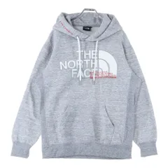 THE NORTH FACE (ザノースフェイス) NT62136 FRONT HALF DOME HOODIE ロゴプリント スウェット プルオーバーパーカー グレー