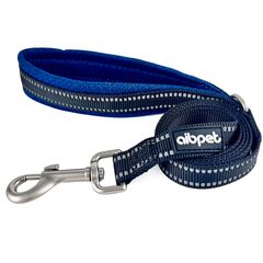 新品 AIBPET 犬 リード 訓練 軽量 小型犬 柔らかい 中型犬 訓練用 引っ張り防止 犬のリード 反射材料 大型犬 洗える 首輪 装着簡単 ハーネス 丈夫な作り ペット用品 (ブルー 120×1.0センチメンタル)
