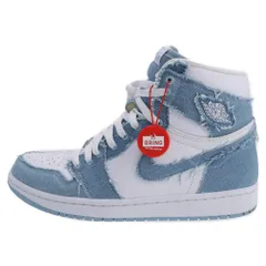 NIKE (ナイキ) WMNS AIRJORDAN 1 RETRO HIGH OG DENIM DM9036-104 ウィメンズ エアジョーダン1 ハイカットスニーカー デニム US10.5/27.5cm ブルー