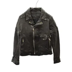 CHROME HEARTS (クロムハーツ) CRETIN LTHR クリティンレザー キルティングデザインライダースレザージャケットのサムネイル