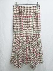 ◇ ◎ Lily Brown リリーブラウン 総柄 膝下丈 マーメイド スカート サイズF ライトベージュ マルチ レディース P  【1407100021482】