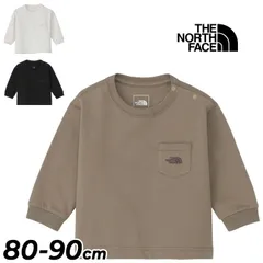 ザ・ノース・フェイス 長袖 Tシャツ ベビー服 80cm 90cm THE NORTH FACE ポケットロゴティー 長袖シャツ ベビーウェア ロンT UVケア 長そで トップス 子供服 赤ちゃん 幼児 男の子 女の子 ギフト/NTB82526
