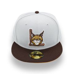 日本未発売 ニューエラ マイナーリーグ リンチバーグ・ヒルキャッツ キャップ / NEW ERA MiLB LYNCHBURG HILLCATS 59FIFTY CAP [GREY/BROWN]