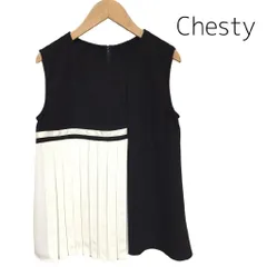 Chesty　チェスティ　ブラウス　ノースリーブ　プリーツ　送料込み　XS　970188のサムネイル