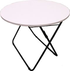折りたたみ式 丸テーブル（白）①【地域限定】