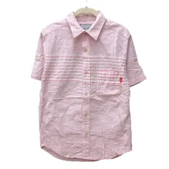 ステューシー STUSSY シャツ ボーダー 半袖 M ピンク /MNのサムネイル