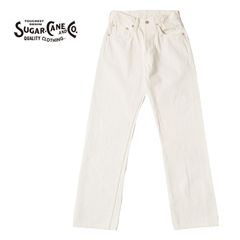 SUGAR CANE シュガーケーン パンツ "13oz. WHITE DENIM “1947 MODEL” (REGULAR STRAIGHT)" SC42560