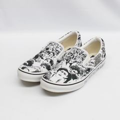 VANS×REMI RELIFE 総柄 スリッポン V98CL-REMI 25cm ﾌﾞﾗｯｸ ﾎﾜｲﾄ