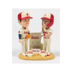 【MS】大谷翔平・トラウト ダブル・ボブルヘッド人形 シティコネクト 2023年7月1日球場配布 首振り人形 バブルヘッド WBC