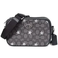 コーチ バッグ COACH ジャガード レザー シグネチャー 星 スター ジェイミー ミニ カメラバッグ クロスボディー ショルダーバッグ スモーク×ブラックマルチ CO926