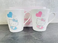未使用保管品 ハローキティ ペアマグカップ サンリオ Sanrio Hello Kitty キティちゃん マグカップ 2個 /63301在