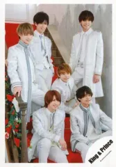 【中古】生写真(ジャニーズ) King ＆ Prince/集合(6人)/膝上・衣装白・高橋、岸、岩橋座り/「King ＆ Prince First Concert Tour 2018」グッズオフショット/公式生写真
