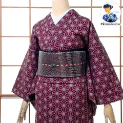 A75愛華 夏着物 絞り　単衣　正絹　美品　トールサイズ A78愛華 夏着物 色無地 単衣 絽 納涼 正絹 美品 身丈163cm