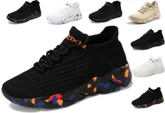 トレーニング カップル スリッポン 靴 ウォーキングシューズ ジョギング 白 厚底 黒 幅広 運動靴 大きい スポーツシューズ 人気 ランニングシューズ 男女兼用 スニーカー カジュアル レディース 室内 メンズ 超軽量 シューズ 通気 [Chomena]