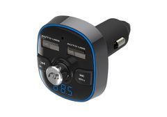 カシムラ Ｂluetooth　FMトランスミッター フルバンド USB２ポート　ハンズフリー通話可　12/24Ｖ対応