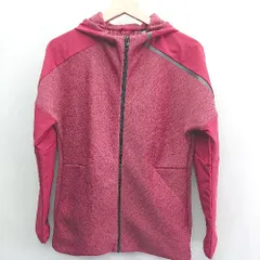 ◇ ⊇ adidas アディダス キッズ 長袖 パーカー サイズ160 レッド系 レディース メンズ E  【1503060012895】