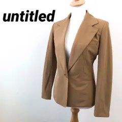 untitled　アンタイトル　ジャケット　高級スーツ　ベージュ　大人気　M