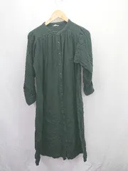 ◇ ⊂ SM2 サマンサ モスモス 大人ガーリー系女子 長袖 ロング 無地ワンピース サイズF ブラック系 レディース E  【1507080009149】