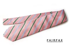 新品｜未使用｜フェアファクス｜FAIRFAX｜ライン柄ネクタイ