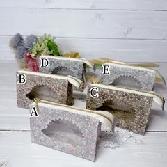 リバティ ラミネート　窓付きテントポーチ(ハリネズミ)(小)