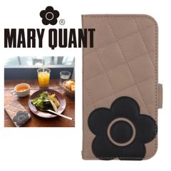 新品⭐︎マリークワント iPhone 手帳型 ケース グレージュ