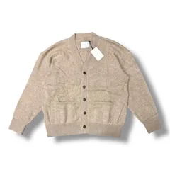 参考上代81400円 未使用品 stein 23SS EXTRA FINE CASHMERE SABLE KNIT CARDIGAN エクストラファインカシミアセーブルニットカーディガン セーター シュタイン ST.459 ベージュのサムネイル