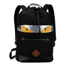 フェンディ リュックサック 黒 レザー バグズアイ モンスター　美品 FENDI - 定価36万 新品未使用 FENDI モンスター バックパック