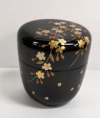 金箔叩 紅白梅蒔絵 中棗 宗景作 - メルカリ