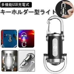 小型懐中電灯  LEDキーチェーンライト  2個セット ポータブル即購入OK  LED 携帯便利 ワークライト キーホルダー ペンダント USB充電式懐中電灯キーホルダー 登山 プラスチック 高輝度 500ルーメン 多機能xiaokb346のサムネイル