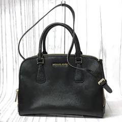 m001l F(100) マイケルコース サッチェル 2wayハンドバッグ ショルダーストラップ付 ブラック MICHAEL KORS 30T4GEES3A 京都伊勢丹購入品