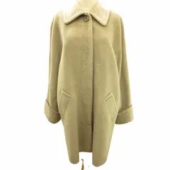 ニナリッチ NINA RICCI 美品 ウール ステンカラーコート 袖先ダブル  ラグランスリーブ ベージュ 9 約M 56-8216-23 ●ECOのサムネイル