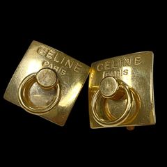 CELINE セリーヌ フープロゴピアス ゴールド 片方 WCA3252 - メルカリ