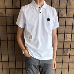【2025春夏物入荷】☆1/30入荷☆ MONCLER モンクレール ロゴワッペン カノコ ポロシャツ 8A00014 84556 メンズ 半袖 ホワイト